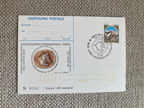 Torino archeologia cartolina - torino,