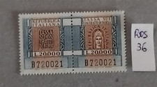 ITALIA   coppia  marca  da