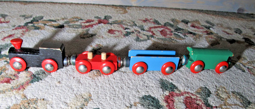 Trenino legno brio vintage - in,