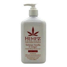 Crema idratante corpo alla vaniglia e zenzero di canapa tahitiana 17 oz