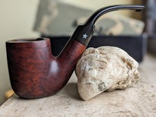 pipa full bent BREBBIA SILVER 6004 gnomo radica anni60 con scatola ottimo stato 