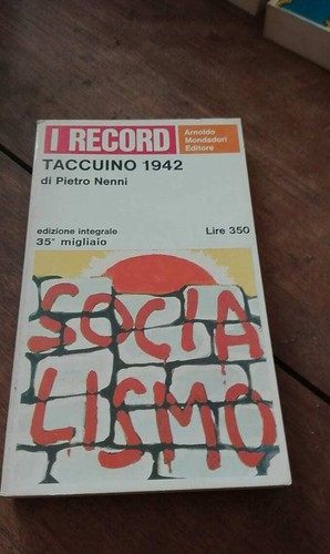 Pietro nenni taccuino 1942 - nenni,