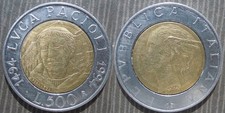 ITALY  # 500 lire ND ( 1994 )
