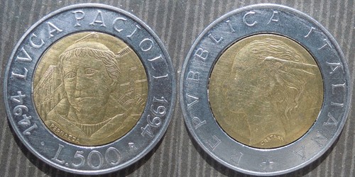 Italy 500 lire nd - 500, 1994
