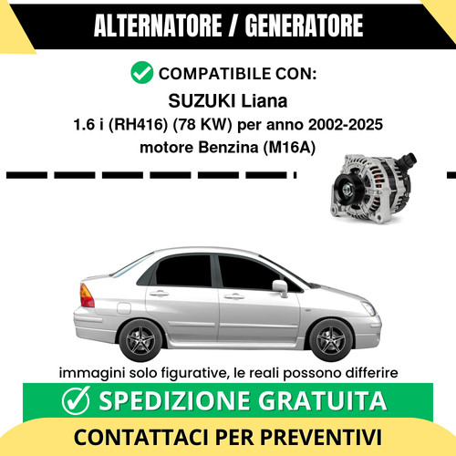 Alternatore suzuki liana - alternatore,