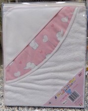 ACCAPPATOIO NEONATO TRIANGOLO SPUGNA ELEFANTINI ROSA RICAMARE PUNTO CROCE BA118