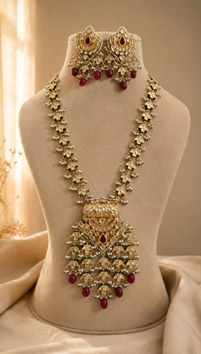 Royal kundan set capelli da - kundan,