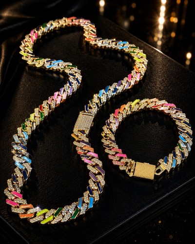Set bracciale collana maglia - set,