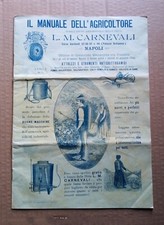 IL Manuale dell'Agricoltore L. M. CARNEVALI (Napoli) Anno I N. 1 1897