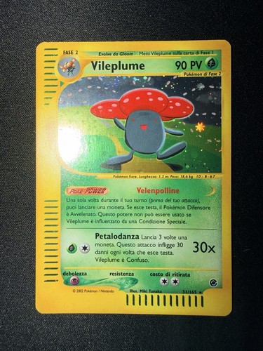 Vileplume holo 165 italiano - vileplume, 31/165
