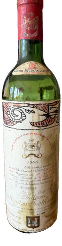 Bottiglia vino vuota - vino,