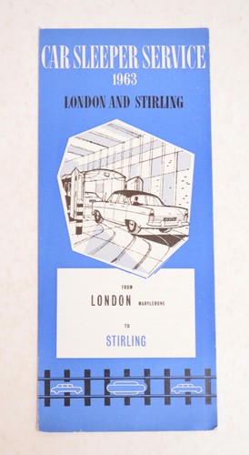 Railway leaflet car sleeper - railway, br