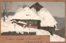 DEUTSCHLAND Wald Heil! Kunstdruckerei Kunstlerbund Karlsruhe Postkarte