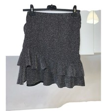 GONNA DONNA LUREX ARGENTO NERO BALZE ELASTICA TG UNICA