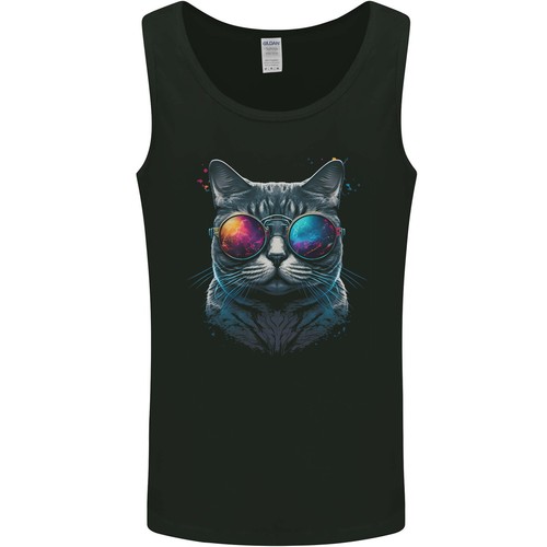 Fresco gatto con rosa - un,