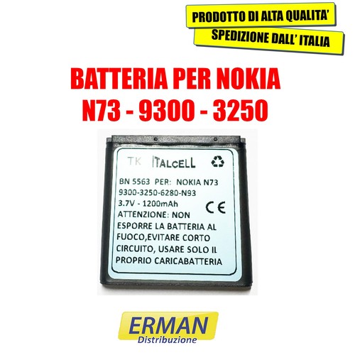 Batteria per nokia n73 9300 - batteria,
