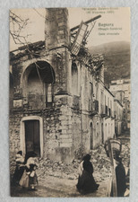 cartolina reggio calabria bagnara terremoto case primi '900 formato piccolo