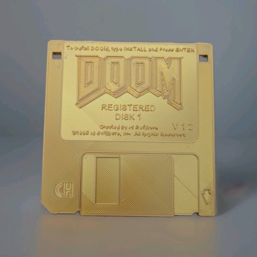 Stampa golden doom - 3d,