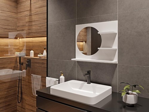 60x50 specchio bagno - 60x50, da