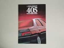 Depliant brochure Peugeot 405 diesel - 1990