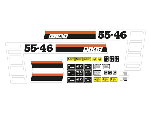 Kit adesivi trattore - kit, fiat