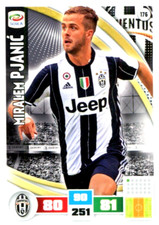 Miralem PJANIC Juventus ADRENALYN XL card 176 Calciatori PANINI 2016-17 NEW