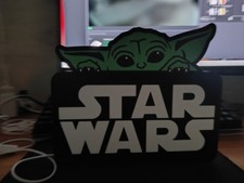 Lampada Lightbox Starwars E Baby Yoda