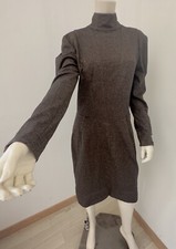 FENDI Mini Abito Corto Marrone Lurex Cotone Vintage Anni 80 IT48 - L/XL Raro ...