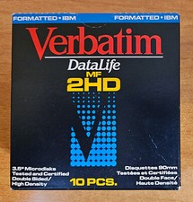 FLOPPY DISK VERBATIM DATALIFE MF 2HD NN.10 2HD 1,44MB 3.5” NUOVI 87410