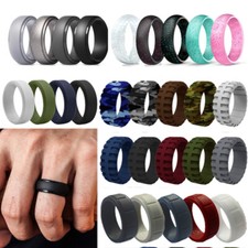 Anello In Silicone Nero Fede