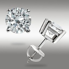 Orecchini a perno 1,00 ct