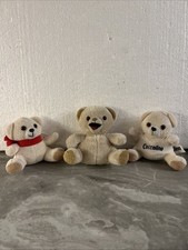 Pupazzo Peluche Coccolino Gadget Pubblicitario Orso Orsetto Lotto Da 3