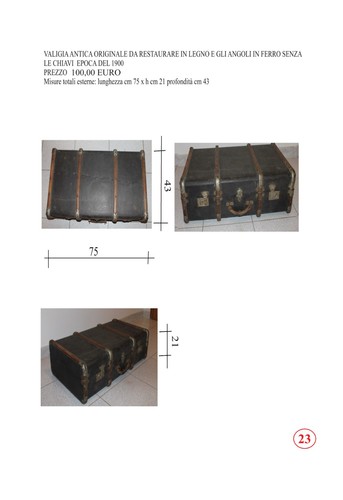 Valigia antica legno e - legno,