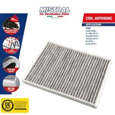 FILTRO ABITACOLO CARBONI ATTIVI PER FORD FIESTA 2008-2017 B-MAX ECOSPORT PUMA KA