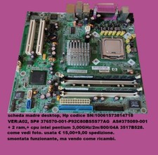 scheda madre desktop hp intel