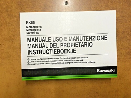 Kawasaki 2018 manuale - kawasaki, kx