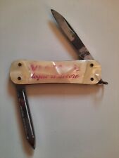 Vecchio Coltellino vintage pubblicità VIAMAL toglie il dolore Lama 3,5 cm. 1960?