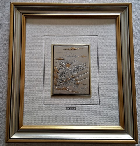 Quadro mida bassorilievo oro - bassorilievo,