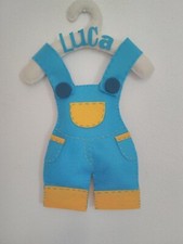 Fiocco nascita saloppette pannolenci