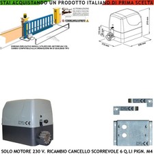 Cancello Scorrevole 6 Q.li