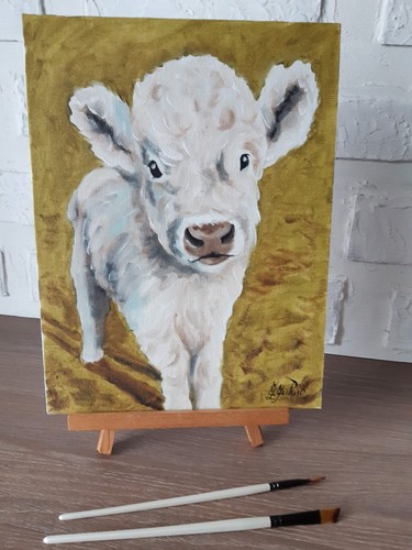 Quadro mucca fattoria - , arte