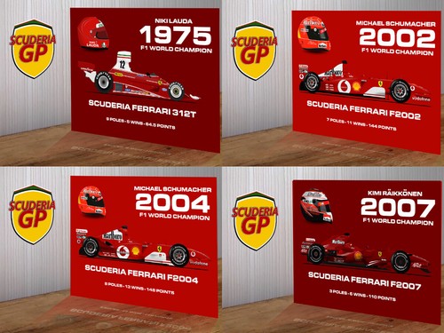 Ferrari champion artwork - ferrari,