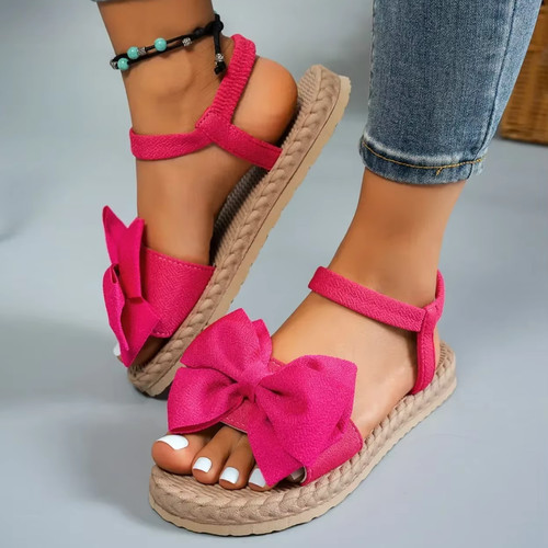 Sandali donna fiocco punta