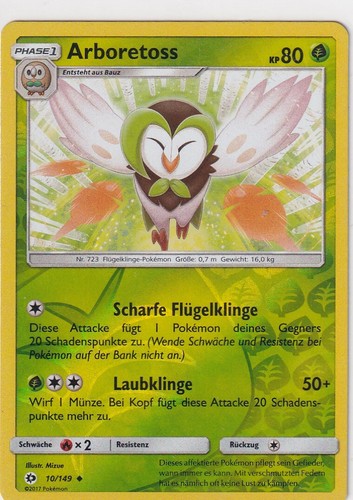 Carta pokemon trading sole - carta,