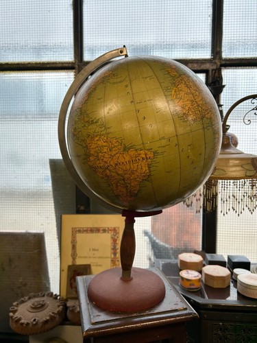 Mappamondo vintage paravia - mappamondo,