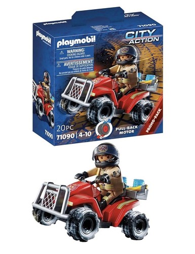 Playmobil 71090 quad vigile - playmobil,