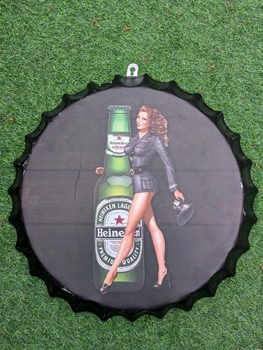Heineken bottle cap - heineken, wall