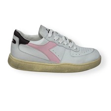 Diadora Heritage Mi Basket Low Used Sneakers Donna Scarpe Casual Pelle