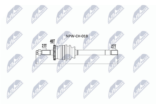 Albero motore nty - motore, npw-ch-018