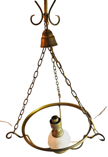 Vintage brass hanging lamp